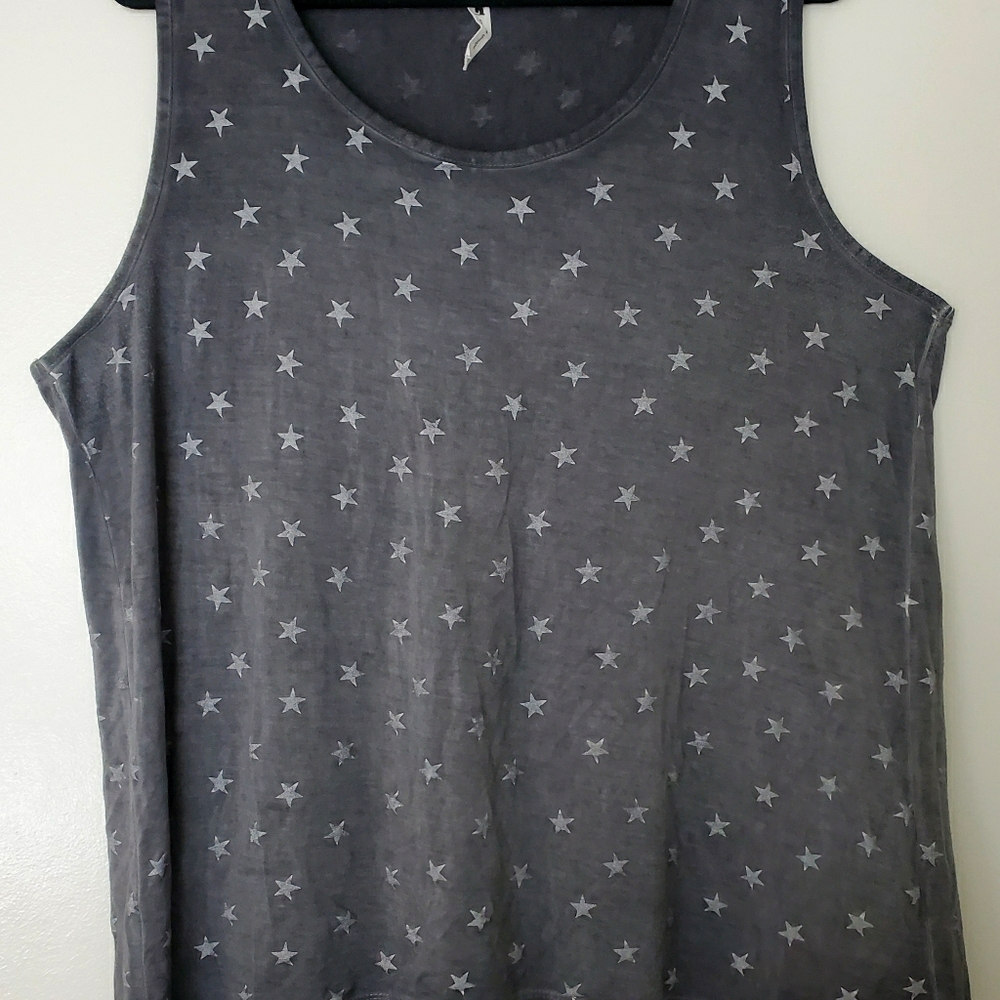 Cable and gauge star tank top